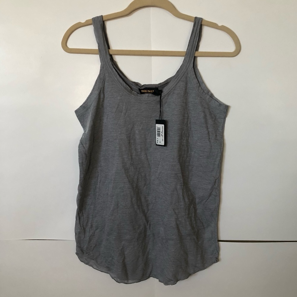 Diesel Gray distressed tank top